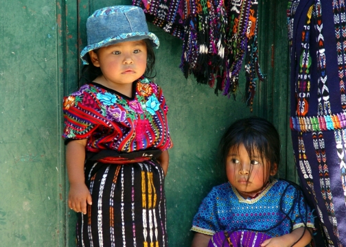 Touring the villages in Guatemala.