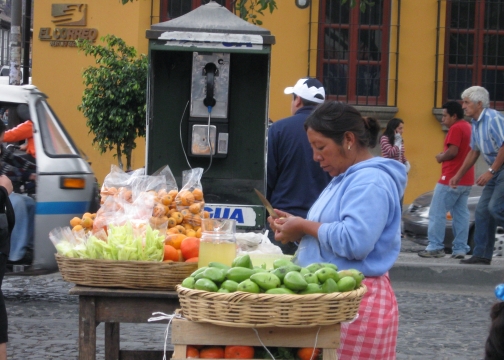 Touring the villages in Guatemala.