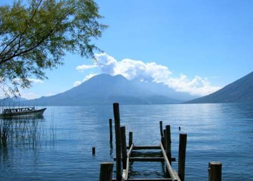 Beautiful view of Guatamalan volcanoes.