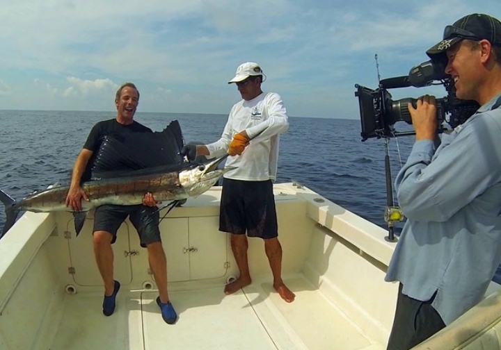  Robson Green Extreme Fisherman Film Shoot in Guatemala.