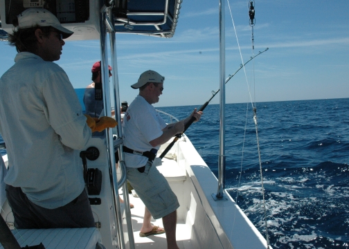  Sailfishing on the Que Vela! in Guatemala.