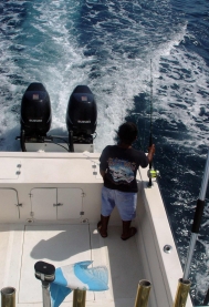  Sailfishing on the Que Vela! in Guatemala.