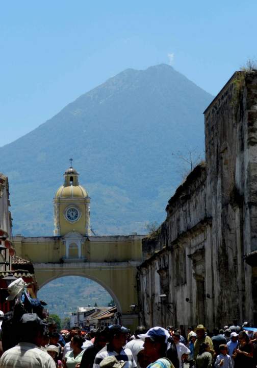 Touring the villages in Guatemala.