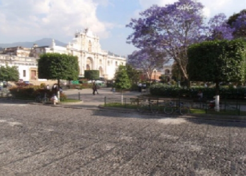 Touring the villages in Guatemala.