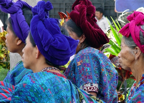 Touring the villages in Guatemala.