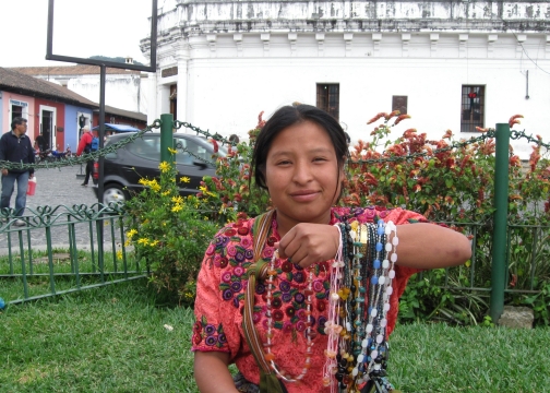 Touring the villages in Guatemala.