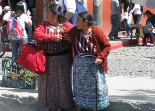 Touring the villages in Guatemala.