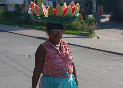 Touring the villages in Guatemala.