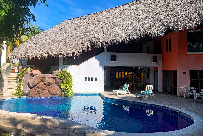 Panamax sailfishing lodge private Guatemala heated pool.